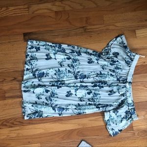Off-shoulder floral dress